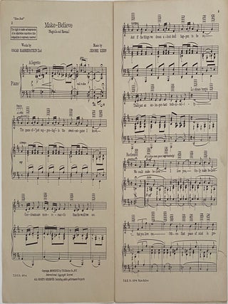 Make Believe; From the Universal Picture, Screen Play by Oscar Hammerstein II, Based Upon the Edna Ferber Novel, Show Boat
