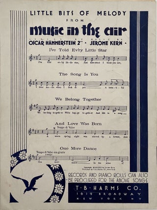 Make Believe; From the Universal Picture, Screen Play by Oscar Hammerstein II, Based Upon the Edna Ferber Novel, Show Boat