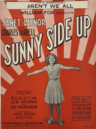 Item #1008 I'm A Dreamer Aren't We All?; From the William Fox Picture "Sunny Side Up" B. G. De...