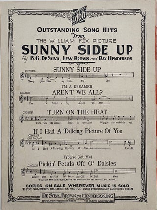 I'm A Dreamer Aren't We All?; From the William Fox Picture "Sunny Side Up"