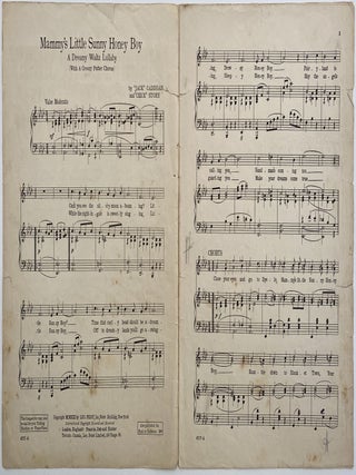 Mammy's Little Sunny Honey Boy; A Dreamy Waltz Lullaby, With a Croony Patter Chorus
