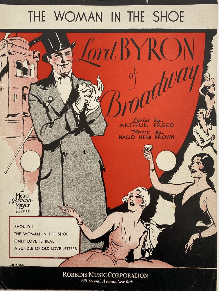 Item #1015 The Woman In The Shoe; Featured in Metro-Goldwyn-Mayer's Production "Lord Byron Of Broadway" Arthur FREED.