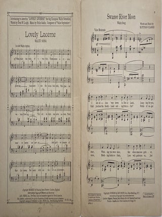Swanee River Moon; Waltz Song