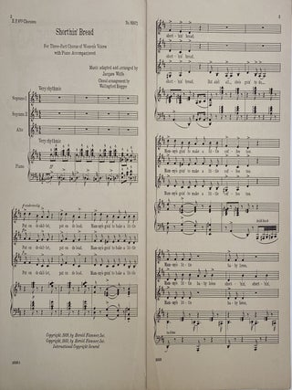 Short'nin' Bread; For Three-Part Chorus of Women's Voices with Piano Accompaniment