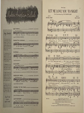 Let Me Love You To-Night; From the Latin-American Song "No Te Importe Saber"