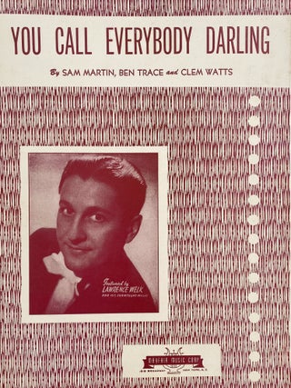 Item #1102 You Call Everybody Darling. Sam MARTIN, Ben TRACE, Clem WATTS