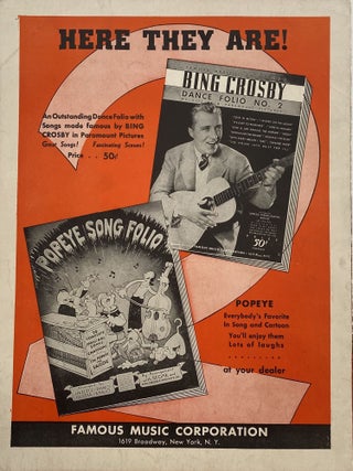 Blue Hawaii; Featured by Bing Crosby and Shirley Ross in the Paramount Picture "Waikiki Wedding"