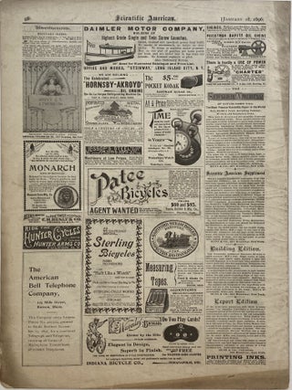 Scientific American, New York, January 18, 1896, Vol. LXXIV, NO. 3.