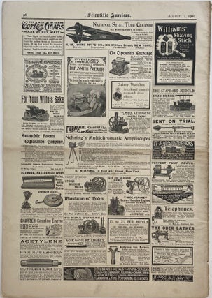 Scientific American, New York, August 11, 1900, Vol. LXXXIII, NO. 6.