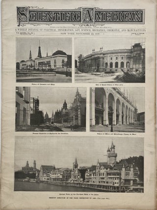 Item #1128 Scientific American, New York, November 25, 1899., Volume LXXXL,, No. 22