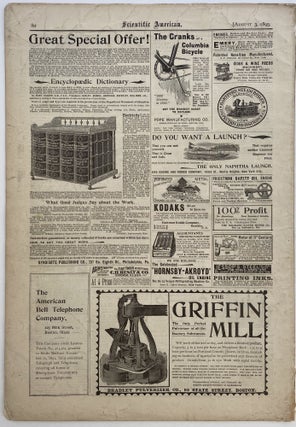 Scientific American, New York, August 3, 1895., Volume LXXIII,, No. 5.