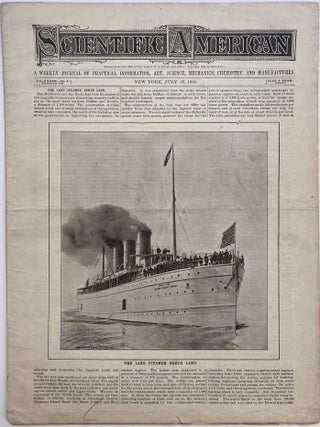 Item #1130 Scientific American, New York, July 27, 1895., Volume LXXII,, No. 4