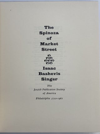 The Spinoza of Market Street