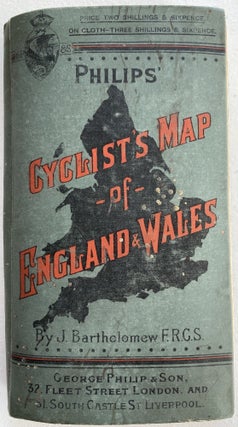 Item #1171 Tourist’s Map of England & Wales from the Ordnance Survey; Cover title: Philips'...