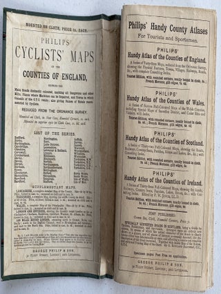 Tourist’s Map of England & Wales from the Ordnance Survey; Cover title: Philips' Cyclist's Map of England & Wales, by J. Bartholomew FRGS