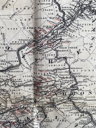 Colton’s New Township Railroad Map of Pennsylvania and New Jersey; Cover title: Anderson’s Rail Road Map of Pennsylvania Published by J.S. Smith, Phila.
