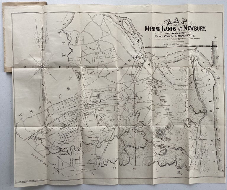 Item #1173 Mineral Deposits in Essex County Massachusetts, Especially in Newbury and Newburyport with Map and Notes; Map title: Map of Mining Lands at Newbury and Newburyport, Essex County, Massachusetts. Charles J. BROCKWAY.