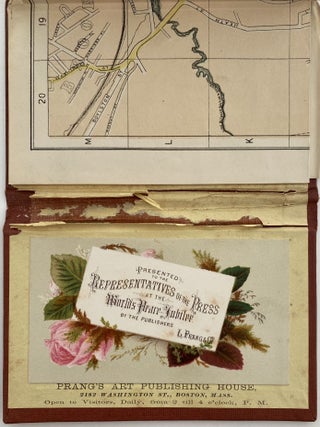 Map title: Map of Boston 1872, After the Latest Surveys with all the imporvements in Progress; Case title: Prang's Map of Boston