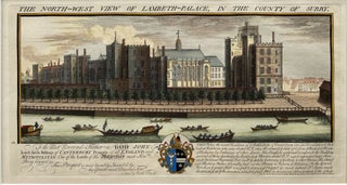 Item #1188 The North-West View of Lambeth-Palace, in the County of Surry. Samuel BUCK, artists...