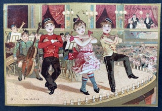Scrapbook of Chromolithographed Trade Cards for French stores