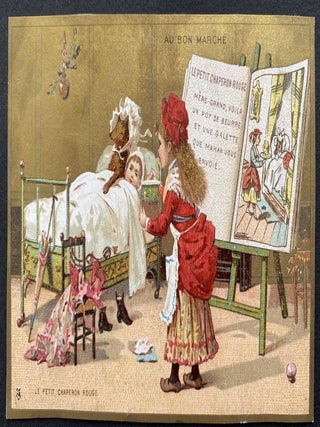 Scrapbook of Chromolithographed Trade Cards for French stores