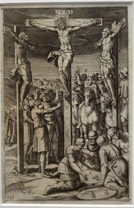 Item #1193 La Crocifixsione, [The Crucifixion], Pl. CXL VIII. Camillo CINGIO, engraver