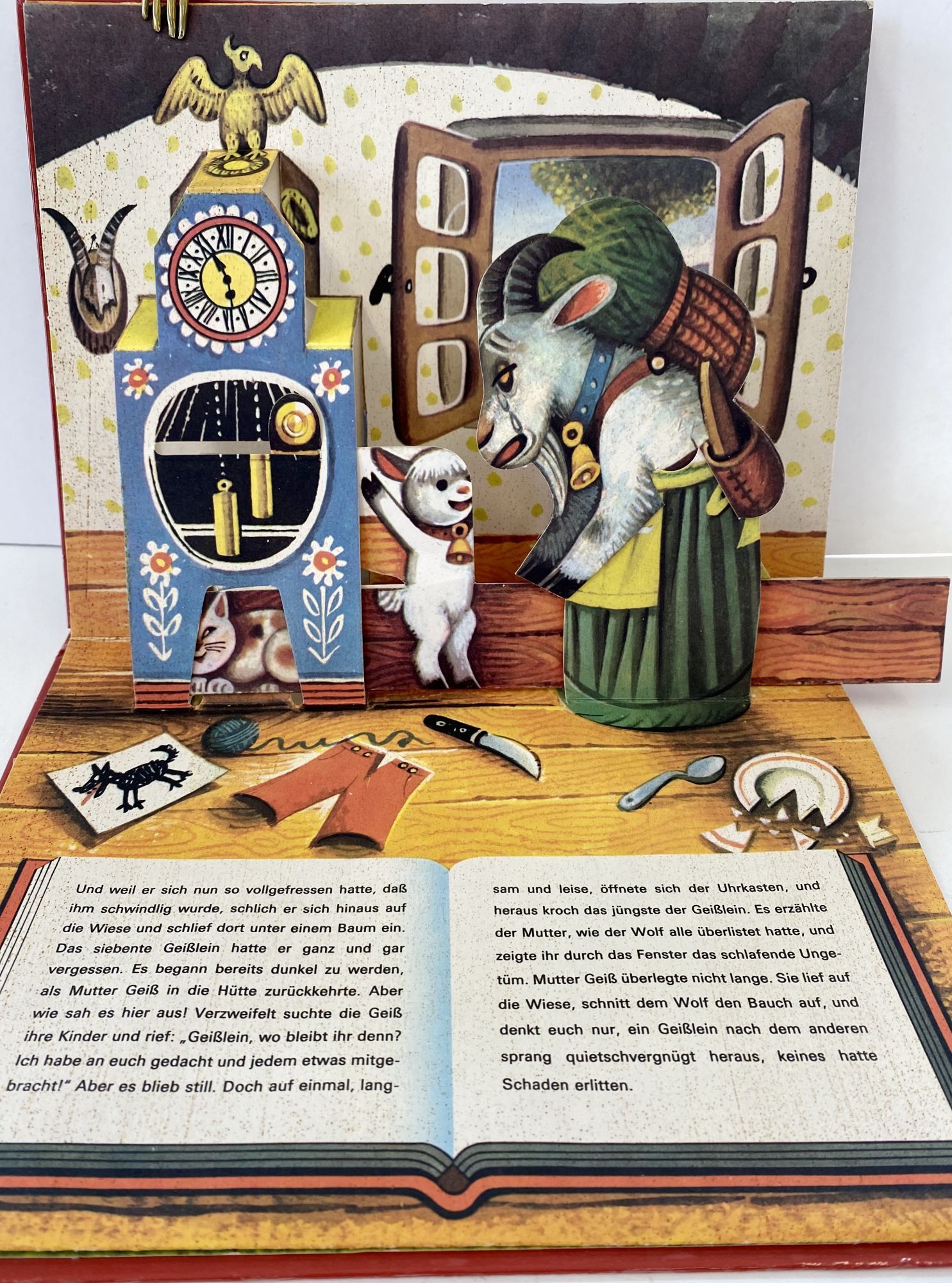 Der Wolf und die sieben Geißlein ポップアップ Der Wolf und die sieben Geißlein; English translation: The Wolf