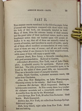 Our Summer Retreats. A Hand Book to All the Chief Waterfalls, Springs, Mountain and Sea side Resorts, and other Places of Interest in the United States, with Views Taken from Sketches by Washington Friend, Esq., and from Photographs.