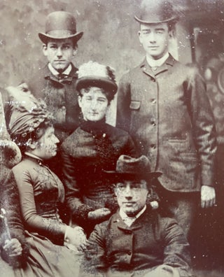 [Dressed in Finery]--a Tintype Photograph of 8 young people.