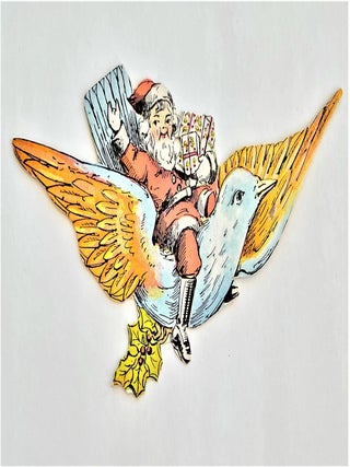 Set of 8 Chromolithographed Die-Cut Paper Ornaments