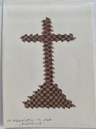 Czech Paper Weaving Craft of a Christian Cross