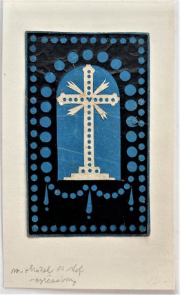 Item #1311 Czech Paper Punch Craft of a Christian Cross