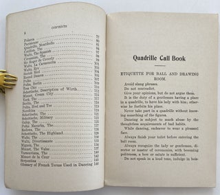 Complete Quadrille Call Book and Dancing Master, Containing a Full List of Calls for All the Latest Square Dances, Including Many of the Old Ones, with Measures of Time and Steps Required. Also a Complete Instructor and Guide to Every Known Round Dance, Figures for the German, Etiquette of the Ballroom, Etc.; Cover title: Modern Quadrille Call Book and Dancing Master