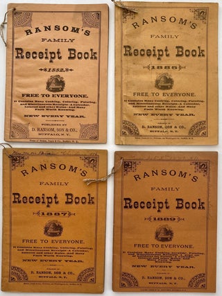 Item #1318 Ransom’s Family Receipt Book 1882, 1885, 1887, 1889
