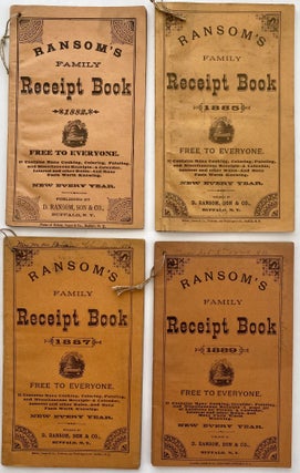 Item #1318 Ransom’s Family Receipt Book 1882, 1885, 1887, 1889