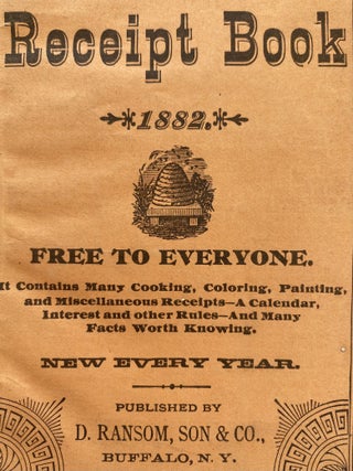 Ransom’s Family Receipt Book 1882, 1885, 1887, 1889