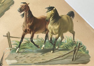 [Four Embossed Chromolithographed Wild West Die-cuts]