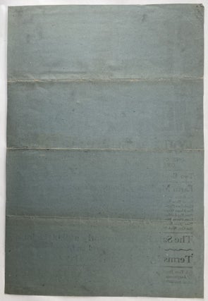 Farm Sale Broadside, 1919