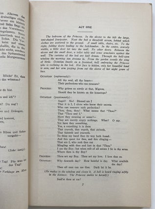 Der Rosenkavalier (The Rose-Bearer); Metropolitan Opera House Grand Opera, Edward Johnson, General Manager. Libretto, The Original Italian French or German Libretto with a Correct English Translation. Der Rosenkavalier, Fred. Rullman, Inc., 17 East 42nd Street, New York City. The Only Correct and Authorized Edition, Knabe Piano Used Exclusively.