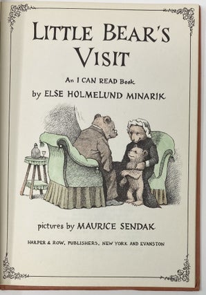 Little Bear’s Visit, An I Can Read Book, Pictures by Maurice Sendak