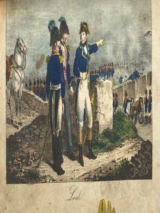 Geschichte napoléon’s von der Wiege bis zum Grabe. Für alle Volker deutschen Sinnes und deutscher Zunge in Wort und Bild. Bearbeitet nach den auerkannt besten Quellen der deutschen und französischen.; nglish: Napoleon’s History from the Cradle to the Grave. For all people of German mind and German language in words and pictures.
