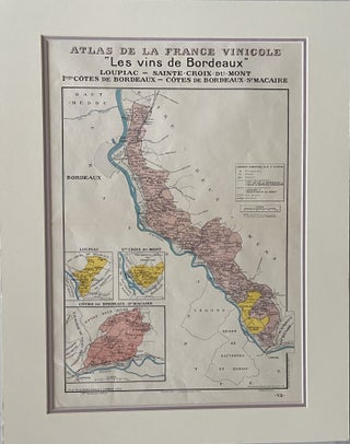 Item #1485 Atlas de la France Vinicole. “Les vins de Bordeaux” : Loupiac,...