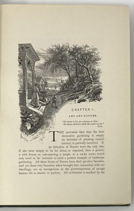 The Art of Beautifying Suburban Home Grounds of Small Extent. Illustrated by Upward of Two Hundred Plates and Engravings of Plans for Residences and Their Grounds, or Trees and Shrubs, and Garden Embellishments; with Descriptions of the Beautiful and Hardy Trees and Shrubs Grown in the United States.; Cover title: Beautiful Homes.