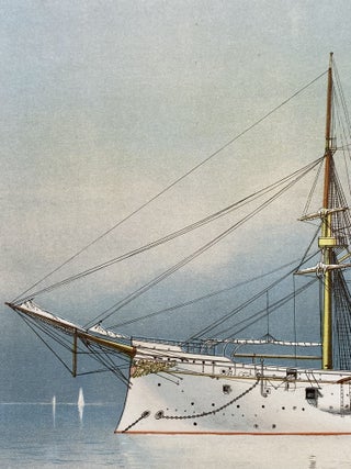 U.S. Flagship "Chicago," Matted and Framed print