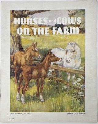 Item #1519 Horses and Cows on the Farm. ANONYMOUS