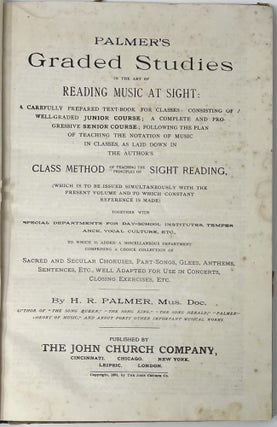 Palmer’s Graded Studies in the Art of Reading Music at Sight
