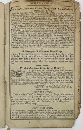 The American Domestic Cook Book for 1867, For Gratuitous Distribution