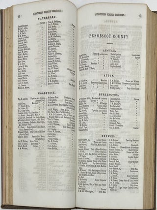 A Business Directory of the Subscribers to the New Map of Maine, with a Brief History and Description of the State, Prepared by William Willis; also, Valuable Statistics and Advertisements.