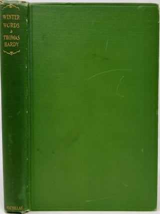 Item #1626 Winter Words, In Various Moods and Metres. Thomas HARDY