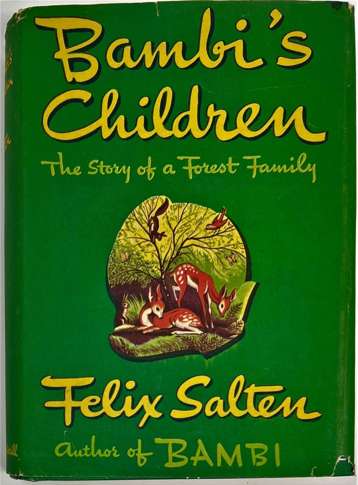 Item #1636 Bambi's Children, The Story of a Forest Family. Felix. Barthold FLES SALTEN, R. Sugden TILLEY.